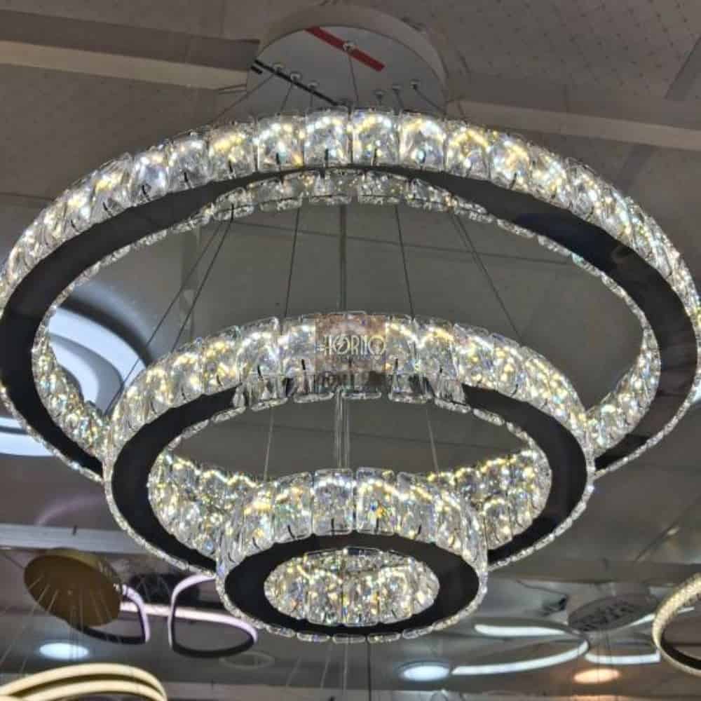 لوستر دایره سه طبق